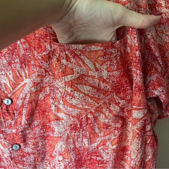 Tori Richard | Men's 100% Cotton Hawaiian Floral Button Down Shirt Size Large - Picture 5 of 7